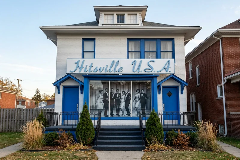 Hitsville U.S.A. on West Grand Boulevard in Detroit, the house where Motown recorded its hits.