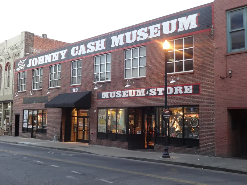 The entrance of the Johnny Cash Museum in downtown Nashville.